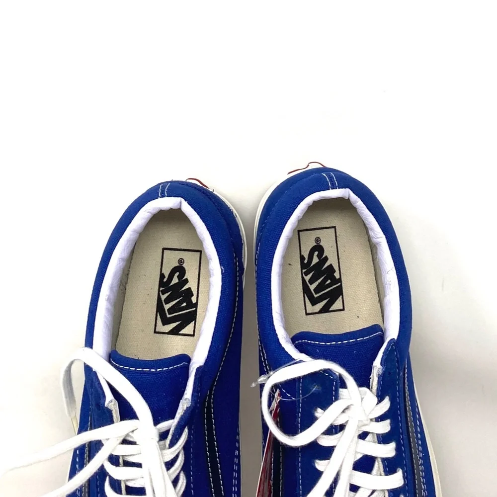 VANS Old Skool For Men Sneakers Suede Skate Blue Canvas Low Top Custom ALSU01253 - Picture 2 of 7